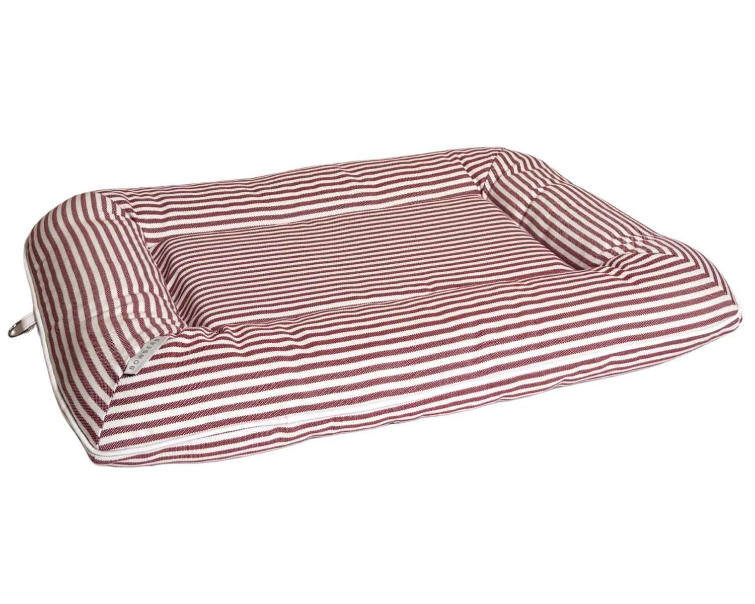 Bowsers Sun Lounger Orthopedic Outdoor Dog Bed in Navy Palms