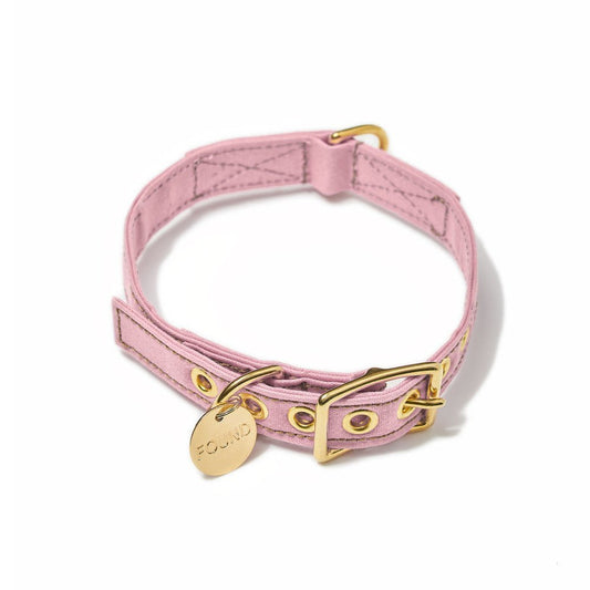 Dog Collars Premium Light Pink Canvas Cat & Dog Collar
