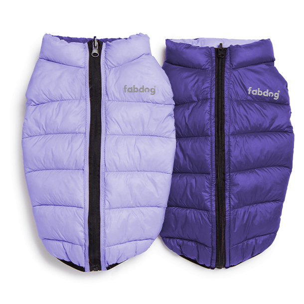 Lilac/Grape Pack N' Go Reversible Puffer - Southlake Paws