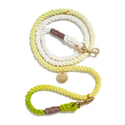 Lime Cotton Rope Dog Leash by Found My Animal | Adjustable & Handcrafted