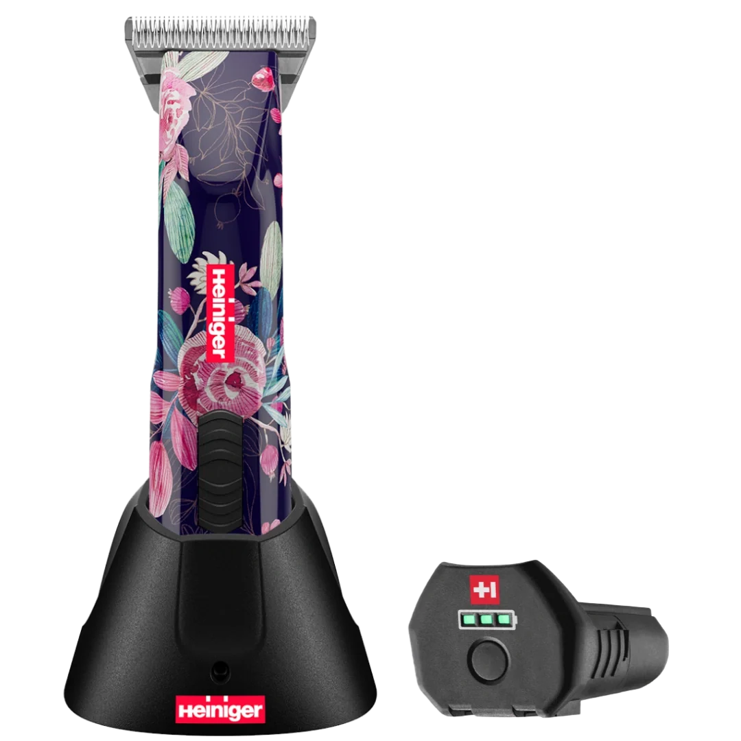 Pet Limited Edition Flower Opal Cordless Clipper with 30W, and One Battery by Heiniger