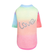 Love Dog Sweater: Rainbow