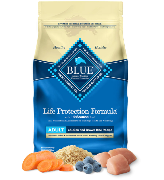 Blue Buffalo Adult Chicken and Brown Rice Dry Dog Food 