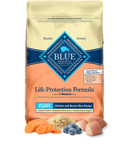 Blue Buffalo Life Protection Formula Large Breed Puppy Chicken & Brown Rice Recipe Dry Dog Food (30lb) 