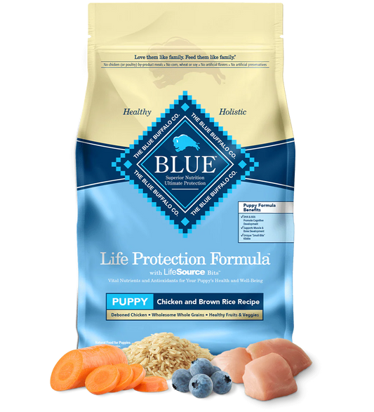 Blue Buffalo Puppy Chicken and Brown Rice Dry Dog Food 