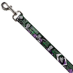 Dog Leash - The Joker 4-Poses/Joker Card HAHA/Smile/BANG! Grays/Greens/Purples