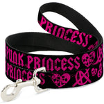 Dog Leash - Punk Princess Black/Fuchsia