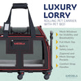 Load image into Gallery viewer, Luxury Lorry Pet Carrier with Removable Wheels and Telescopic Handle
