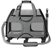 Luxury Rider Pet Carrier with Removable Wheels and Telescopic Handle