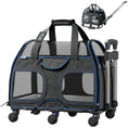 Load image into Gallery viewer, Luxury Rider Pet Carrier with Removable Wheels and Telescopic Handle
