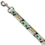 Dog Leash - Star Wars The Child Chibi Face Blocks Black