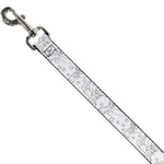 Dog Leash - Tinker Bell Poses/Stars Outline White/Black