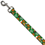 Dog Leash - St. Pat's 4-Buttons Stacked