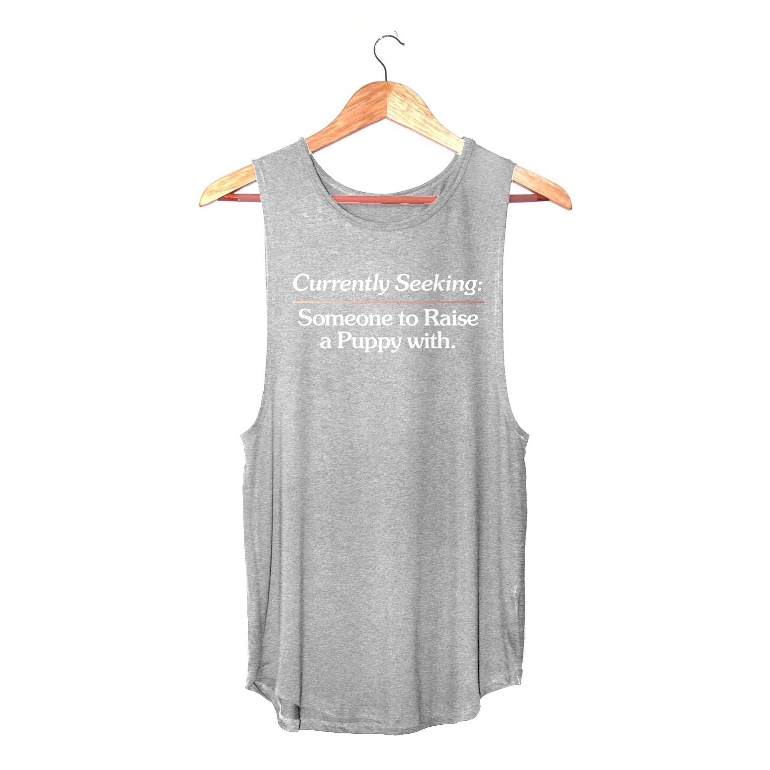 Currently Seeking Someone to Raise a Puppy With ~ Women's Sleeveless Tank