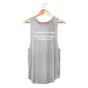 Currently Seeking Someone to Raise a Puppy With ~ Women's Sleeveless Tank