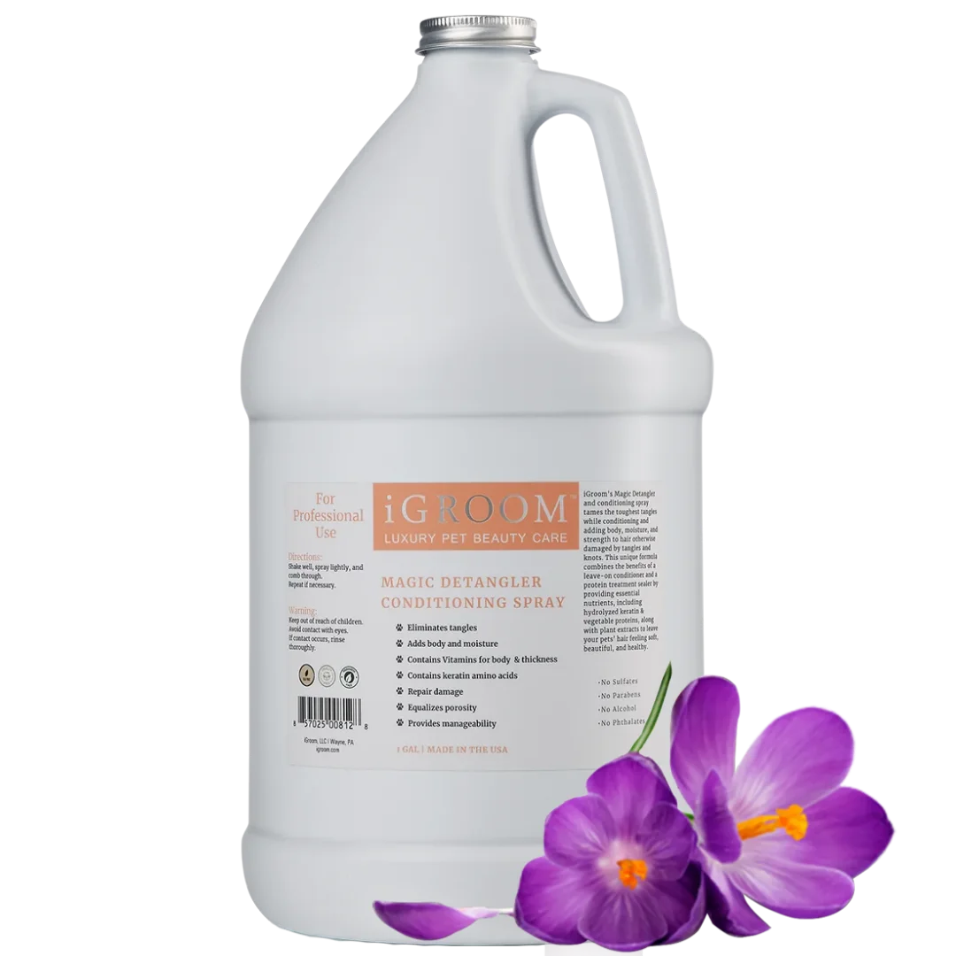 Pet Magic Detangling Spray with Fragrance Gallon by iGroom