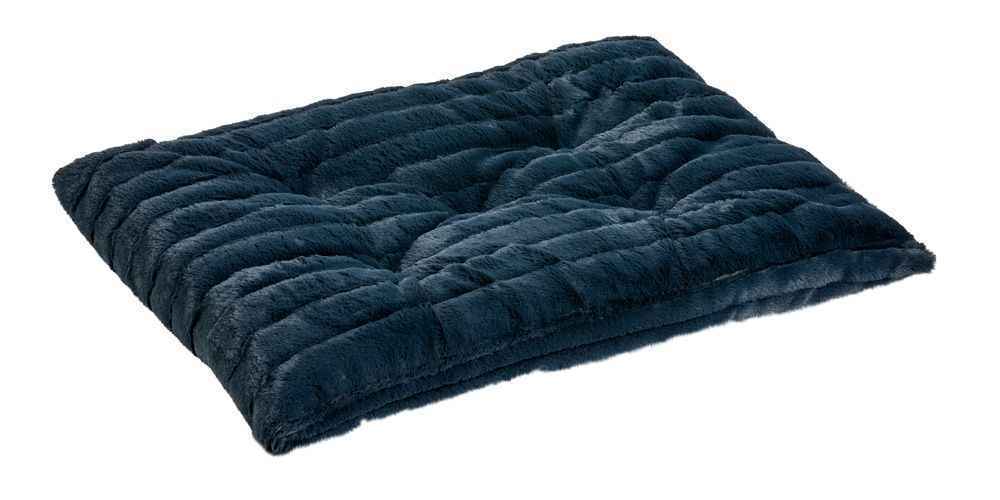 Bowsers Majestic Blue Tufted Dog Crate Cushion - Washable Crate and Lounge Comfort