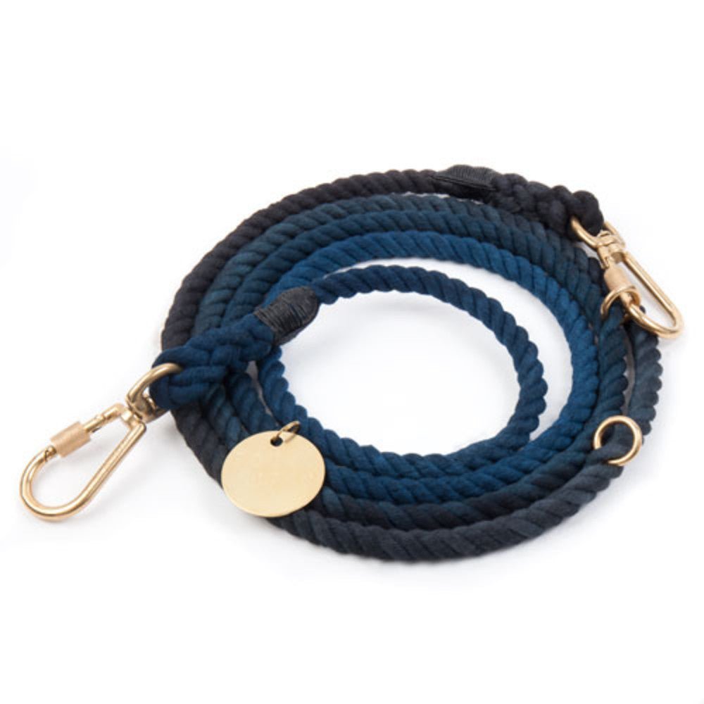 Shop Leashes Premium Manhattan Ombre Cotton Rope Dog Leash by Found My Animal | Adjustable & Handcrafted