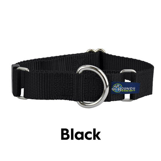 5/8″ and 1″ Black Nylon Dog Collars