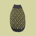 Load image into Gallery viewer, The Matcha | Olive Green Ribbed Knit Dog Sweater
