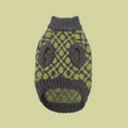 Load image into Gallery viewer, The Matcha | Olive Green Ribbed Knit Dog Sweater
