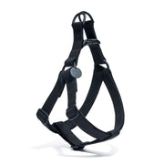 New! Matte Black Cotton Dog & Cat Harness – Adjustable, Durable & Stylish | Found My Animal