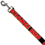 Dog Leash - NO CHANCE BRO Black/Yellow/Red
