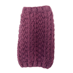 Mauve Cable Knit Dog Sweater – XXS