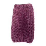 Mauve Cable Knit Dog Sweater – XXS