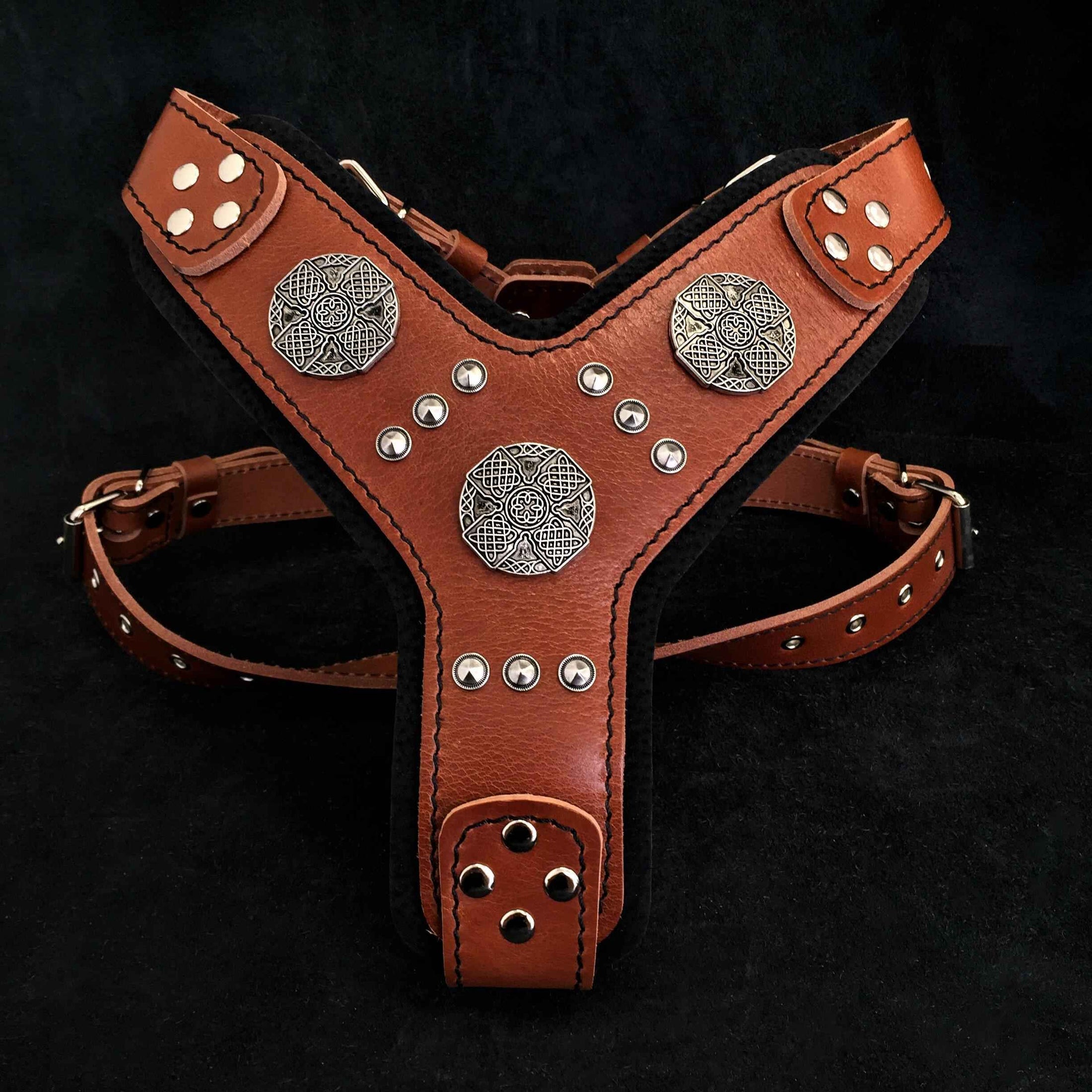 The "Maximus" Dogs and pets silver harness