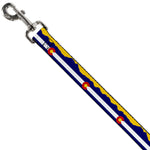 Dog Leash - Colorado Flag/Mountain Silhouette Yellow