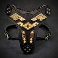 Load image into Gallery viewer, The ''Midas'' leather dog harness gold
