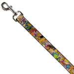 Dog Leash - Nick 90's Rewind Character Mash Up Collage2 Pinks