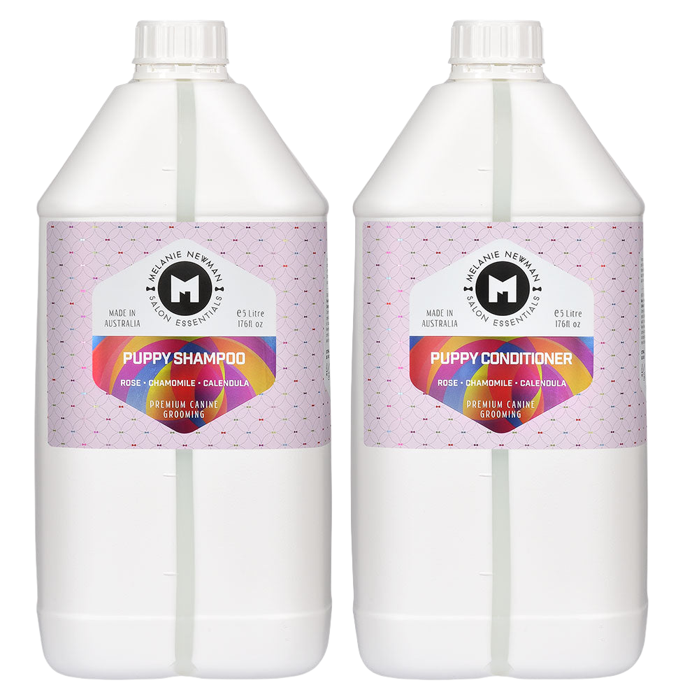 Puppy Shampoo and Conditioner 5L by Melanie Newman professional dog grooming tool Southlake Paws