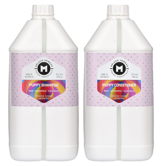 Puppy Shampoo and Conditioner 5L by Melanie Newman professional dog grooming tool Southlake Paws