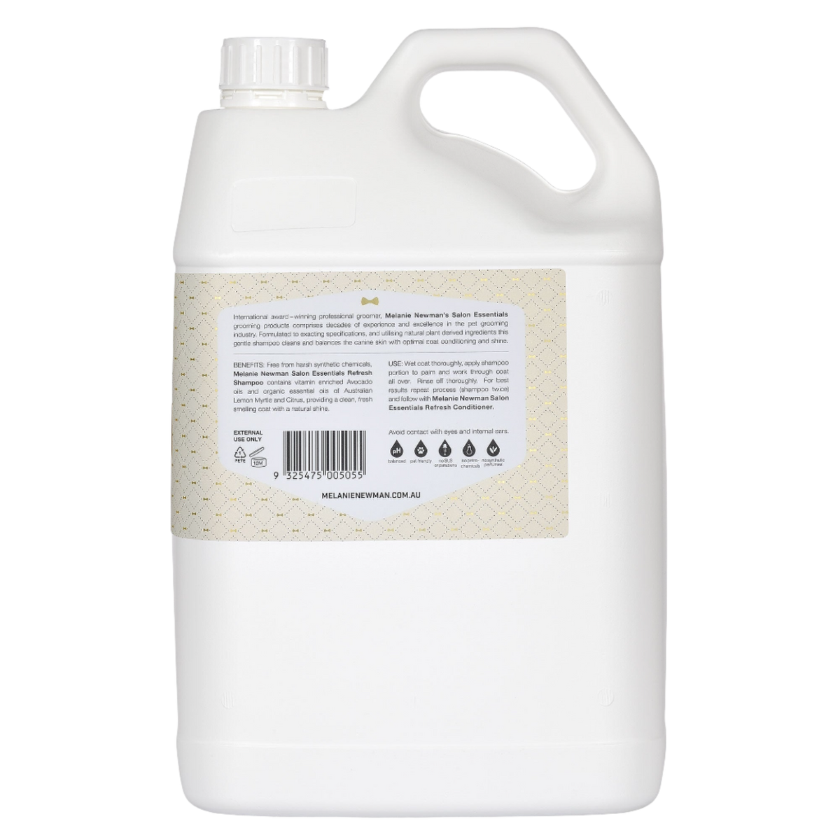 Dog Refresh Shampoo 5L by Melanie Newman