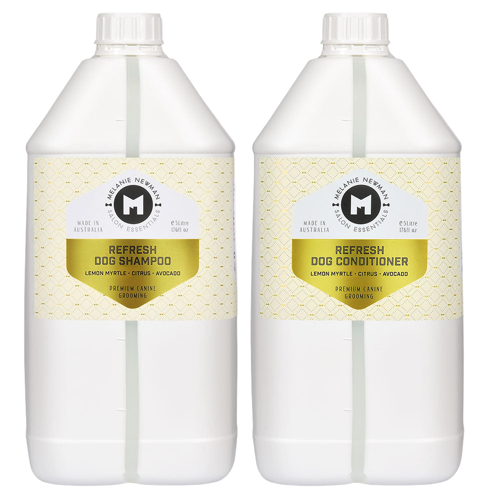 Refresh Shampoo and Conditioner 5L by Melanie Newman professional dog grooming tool Southlake Paws
