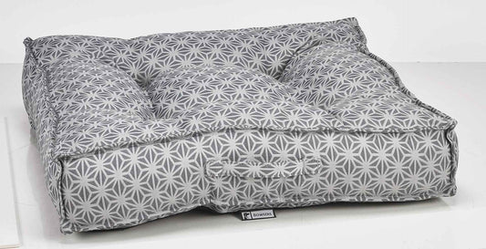 Bowsers Piazza Mercury Round Bolster Dog Bed - 360-Degree Head and Neck Support