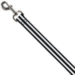 Dog Leash - Stripes 3Black/2White