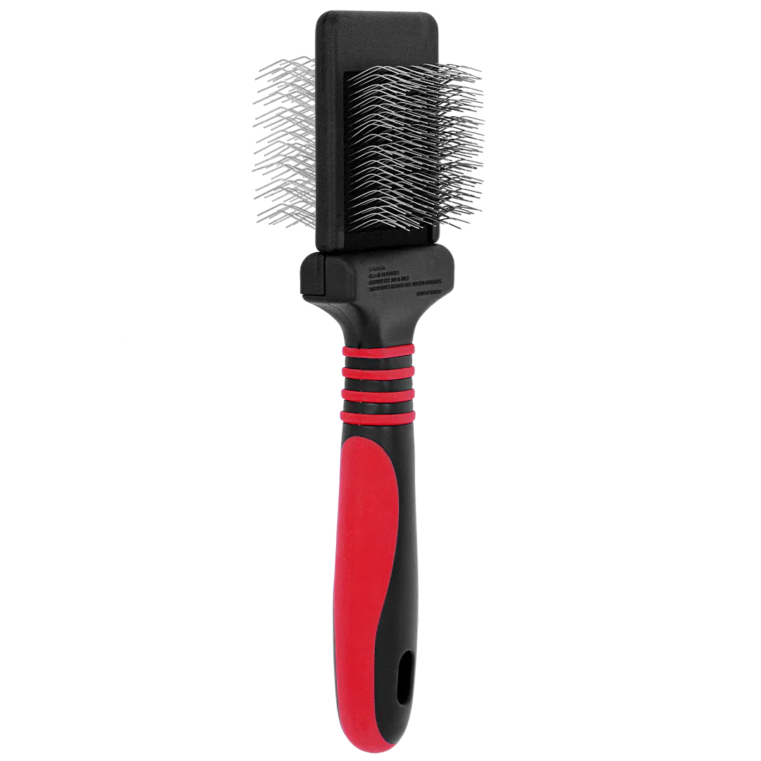 Mini Dematting Extra Firm Red Slicker Brush by Dog Fashion Spa professional dog grooming tool Southlake Paws
