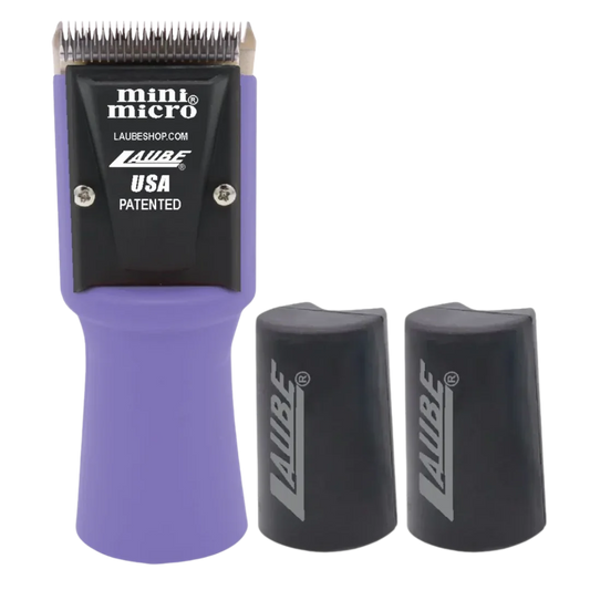 Mini Micro Cordless 2 Speed Clipper Purple with Two Batteries by Laube