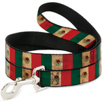 Dog Leash - Mexico Flag Continuous Vintage