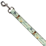 Dog Leash - The Princess and the Frog Tiana Palace Pose with Script and Flowers Greens