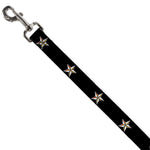 Dog Leash - Nautical Star Black/White/Rainbow