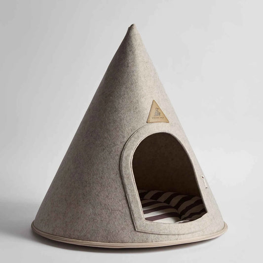 Nooee Pet Cave Molly (XL) – Cream/Brown