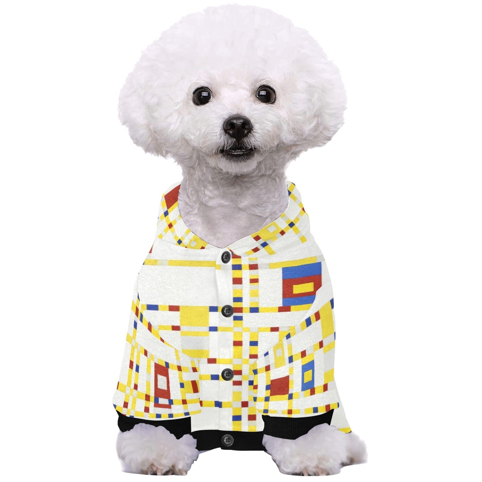 Mondrian Broadway Boogie Woogie Button Hoodie