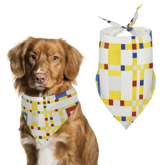 Mondrian Broadway Boogie Woogie Pet Scarf