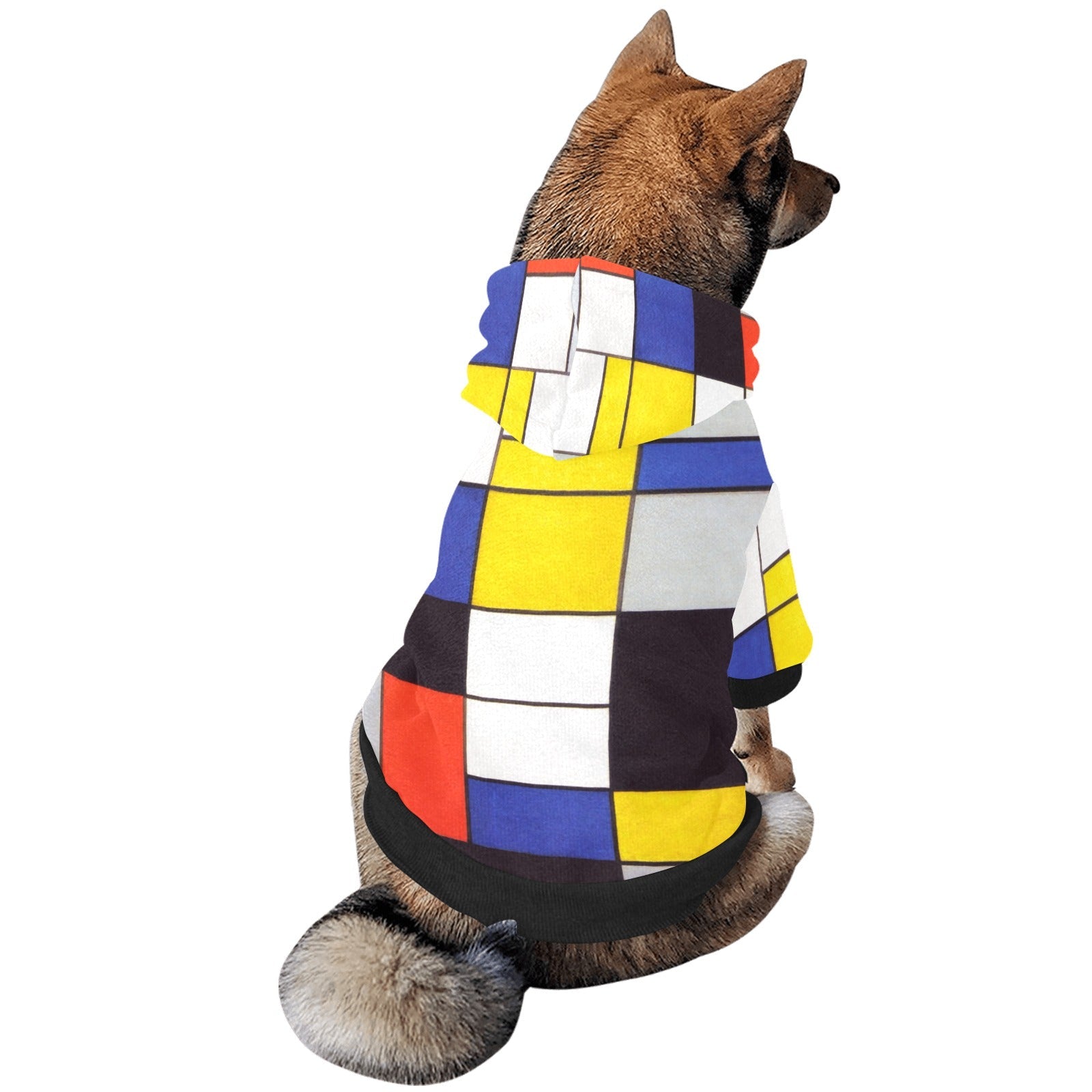 Mondrian Composition A Button Hoodie