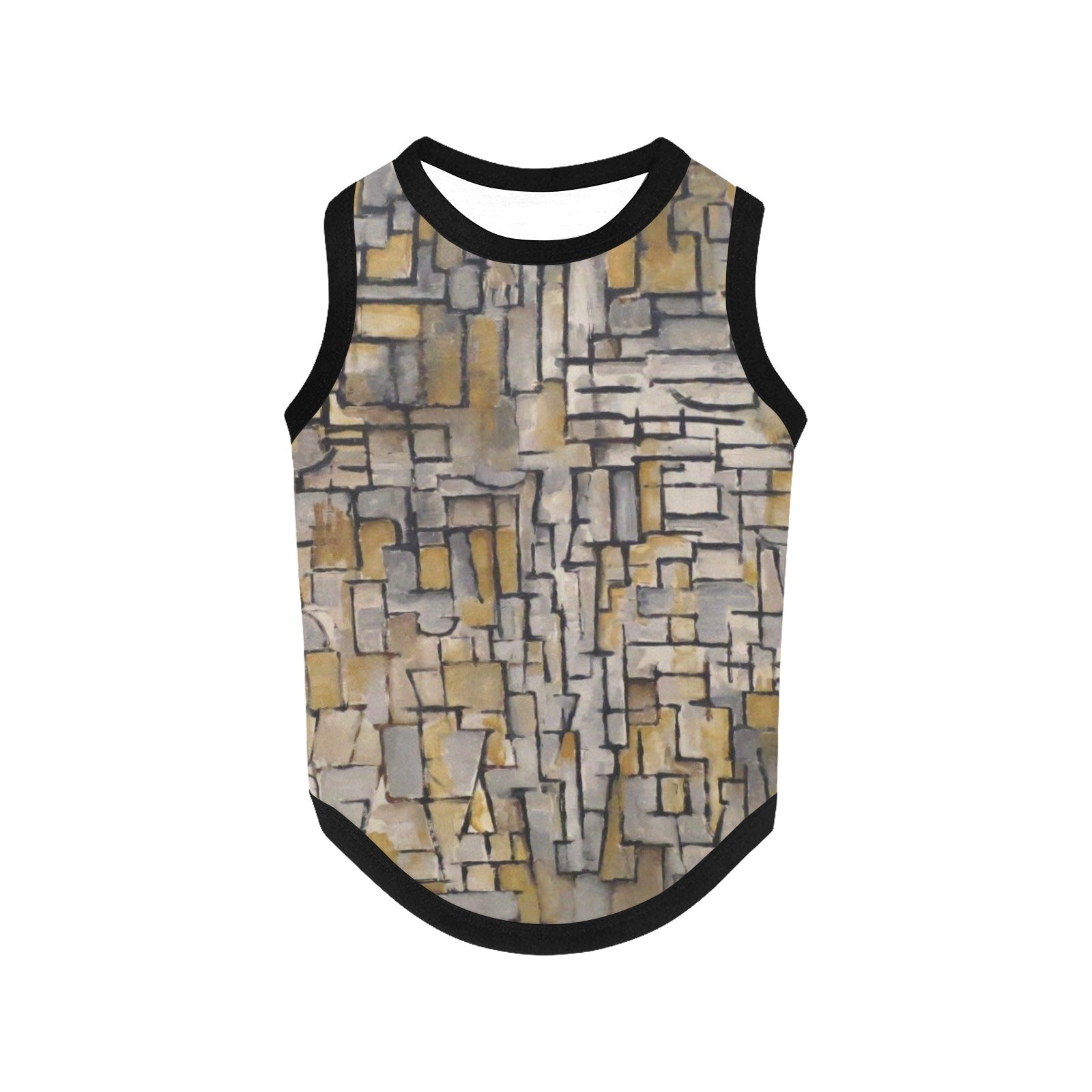 Mondrian Tableau No. 2, Composition No. VII Tank Top luxury pet product from Southlake Paws