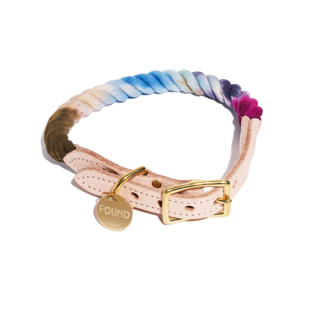 Dog Collars Premium Mood Ring Ombre Cotton Rope Cat & Dog Collar